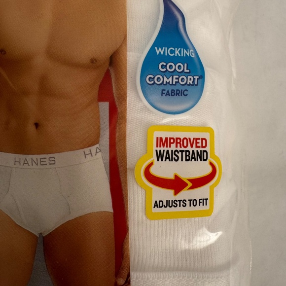 Hanes Ultimate Ultra Comfort Waistband Tagless Full Cut 7 Briefs Sz. XL 40-42" - Picture 5 of 11